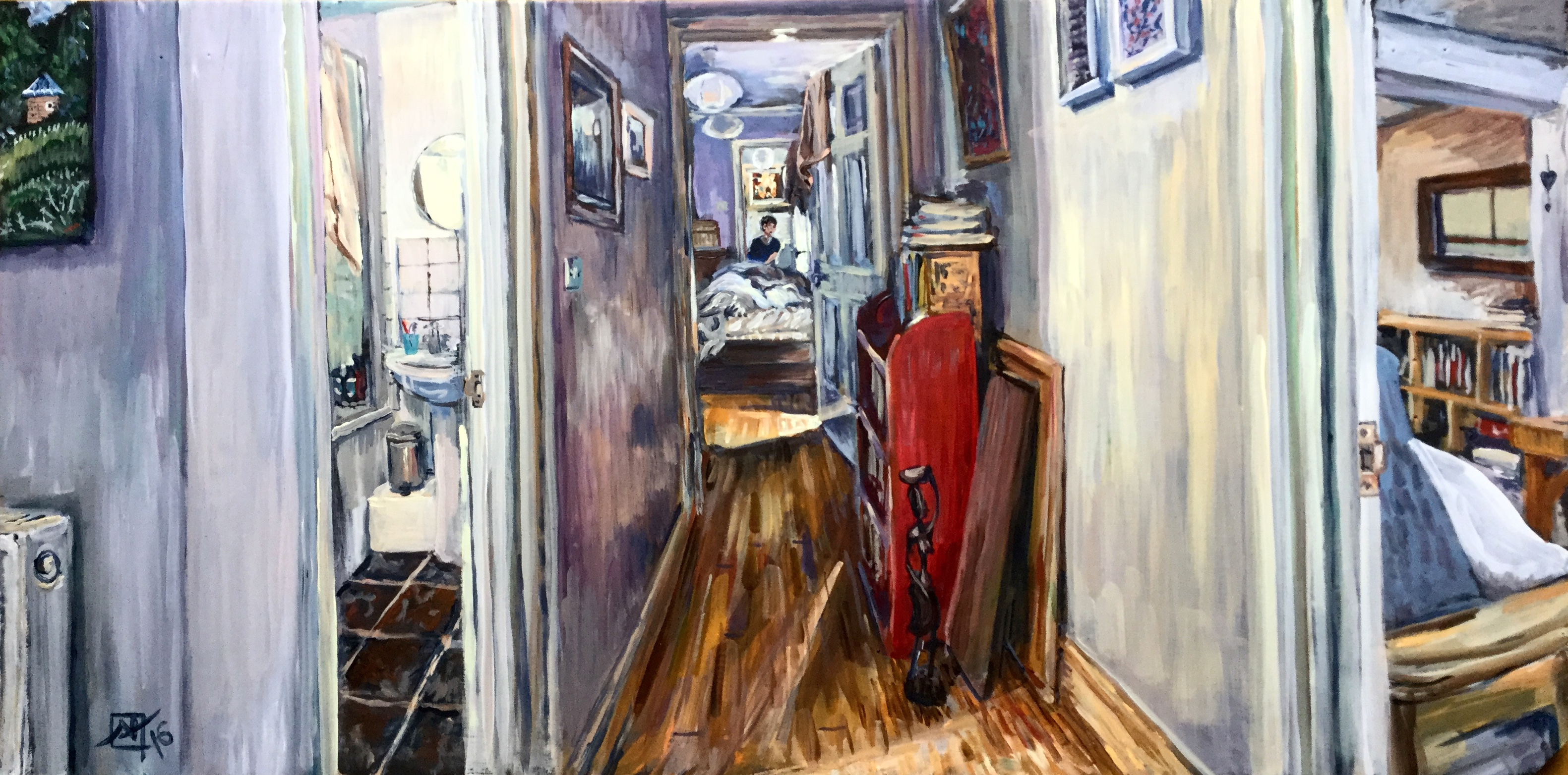 Interior with Self Portrait