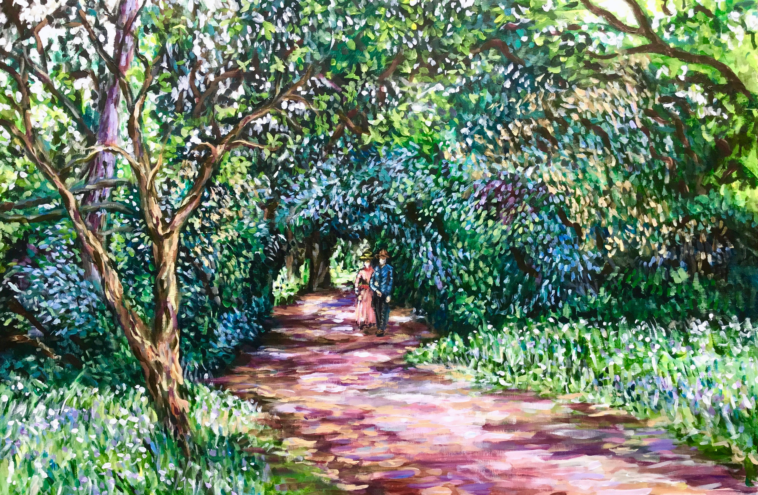 Felbrigg gardens and Courting couple