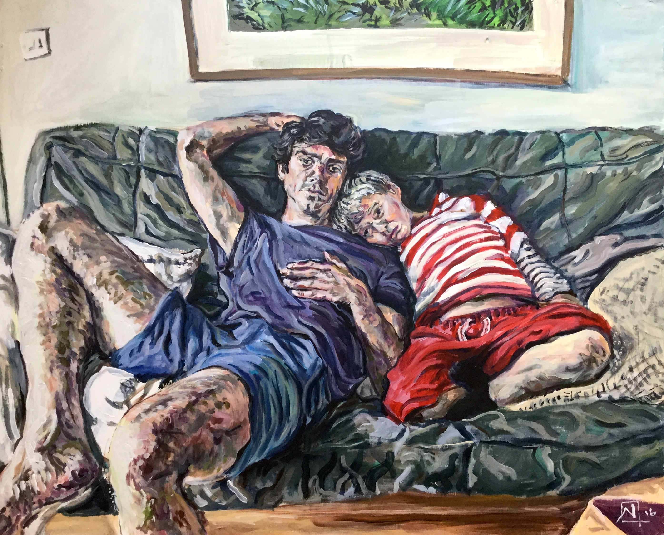 Portrait of Artist and a young lad