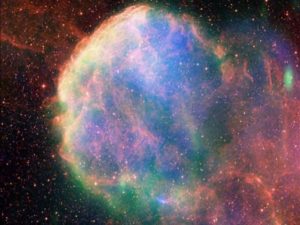 glittery looking gas planet