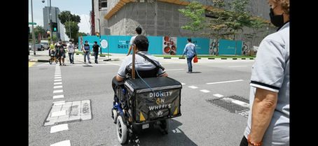 Trial run of Dignity On Wheels