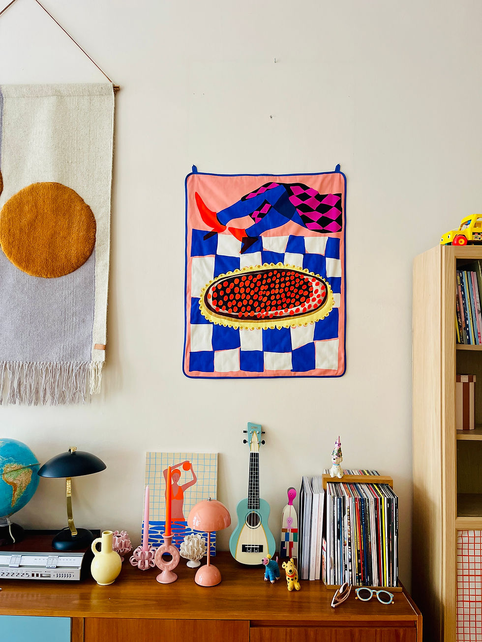 Miniaturbild: Panel Limited Edition Art Print "BLUEBERRY" DIY Wall Hanging