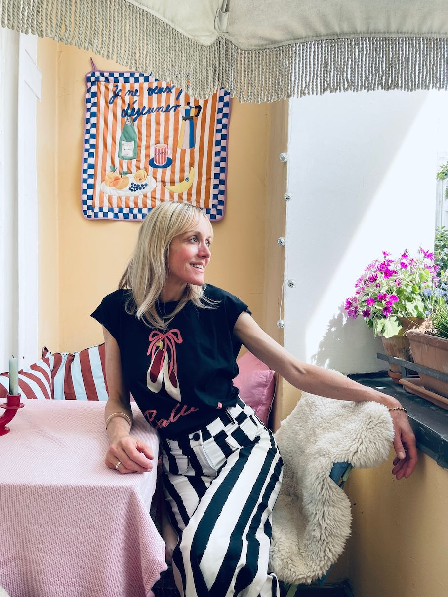 Miniaturbild: Boho Shirt lässig "BALLETT" schwarz