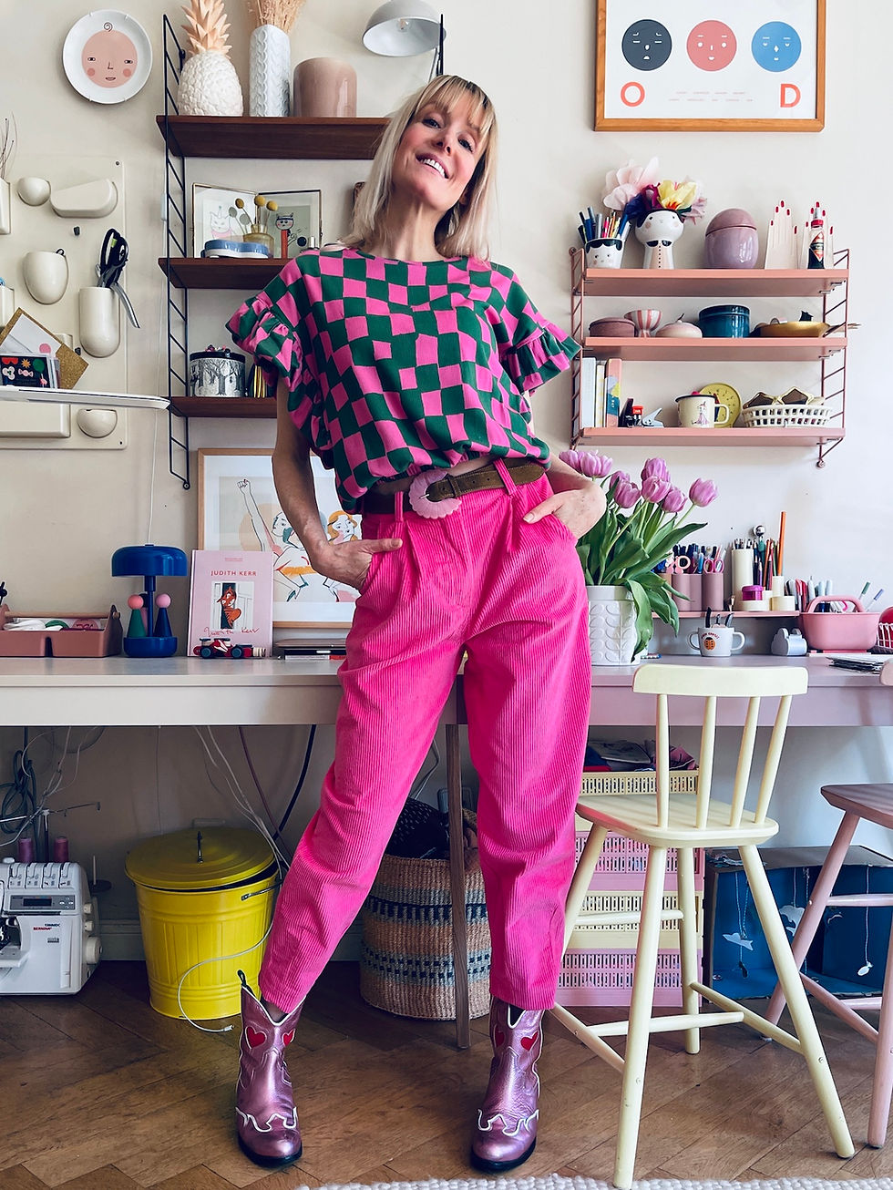 Miniaturbild: Lässige Cordhose Betty "PINK PASSION"