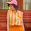 Thumbnail: Shirt Sally aus Jersey "DISCO STRIPES" Erdbeer Vanille