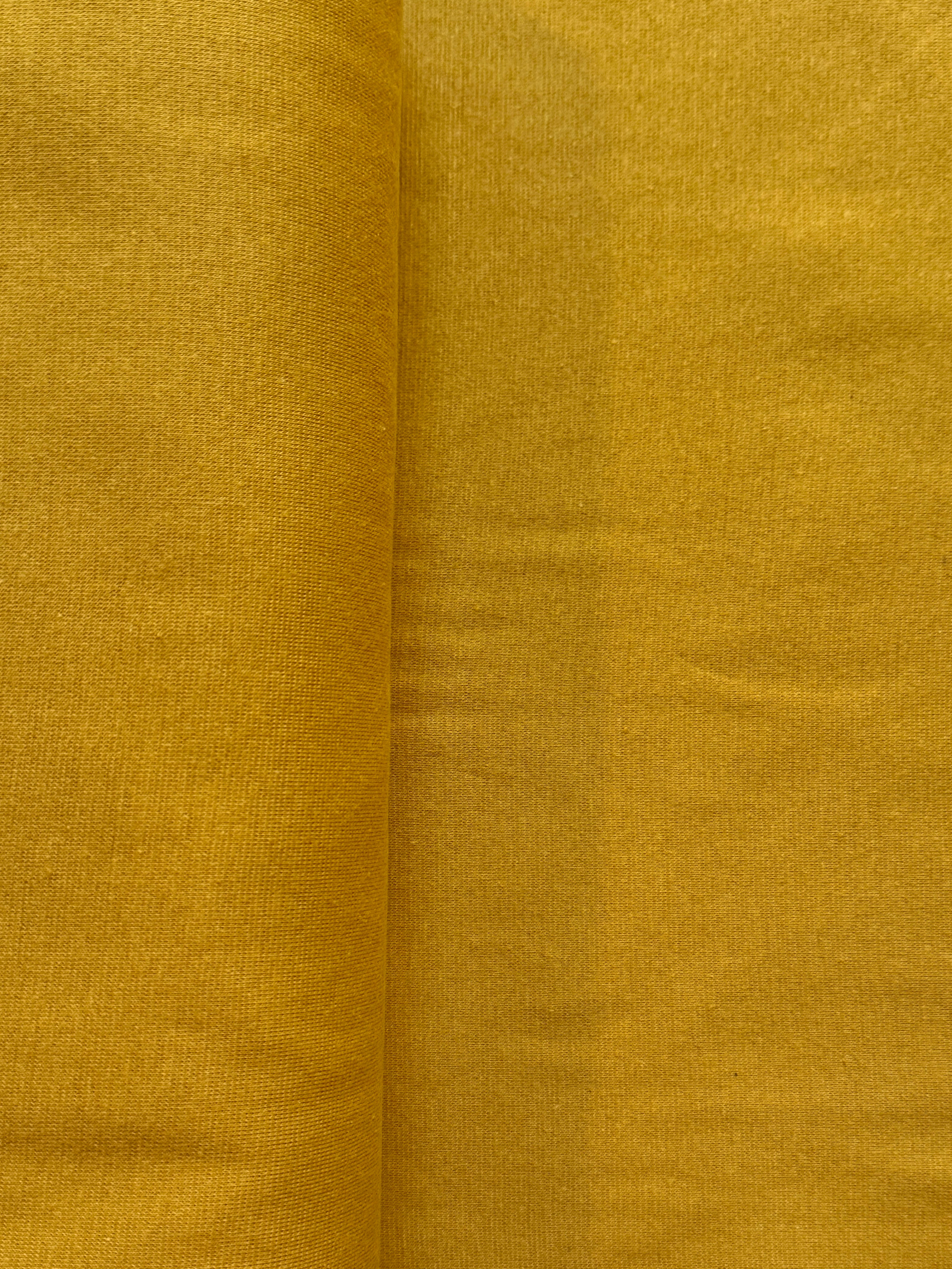 Bündchenstoff fein MUSTARD 18 Strickschlauch