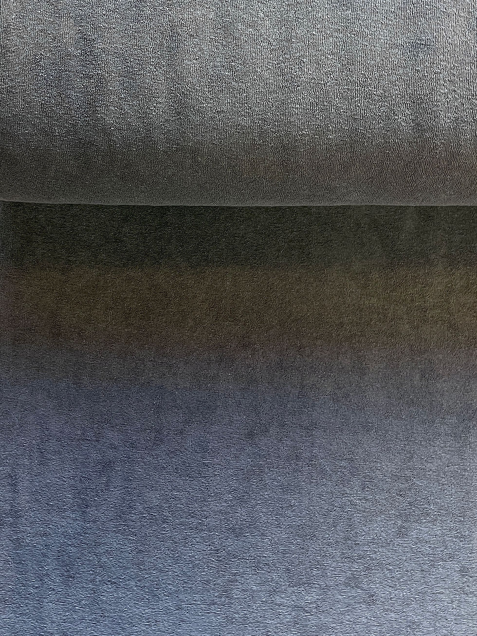 Meterware Stretch Frottee MIDNIGHT GREY Frotteestoff dunkles grau