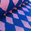 Miniaturbild: Meterware Rippjersey "HARLEKIN" rosa lilablau