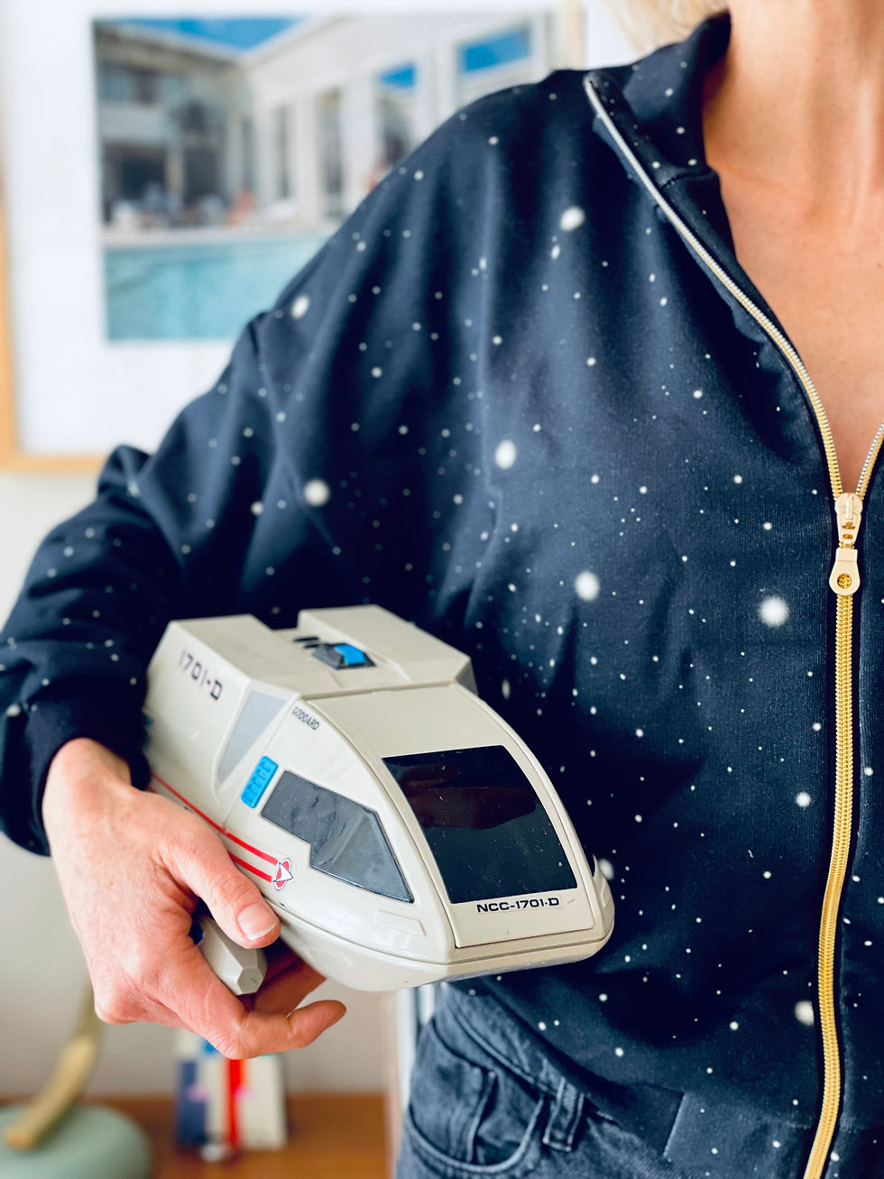 Miniaturbild:  Lässige Joggerjacke Roxy "SPACE INFINITY” schwarz creme