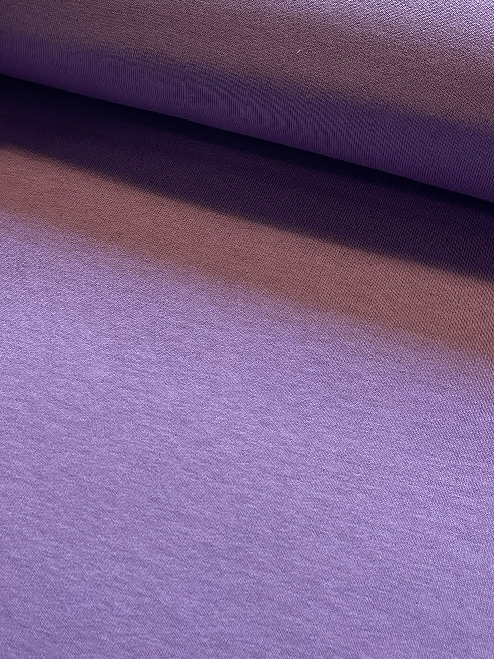 Miniaturbild: Meterware Kuschel Sweat PALE PURPLE dicker Sweatshirt Sweatstoff Uni
