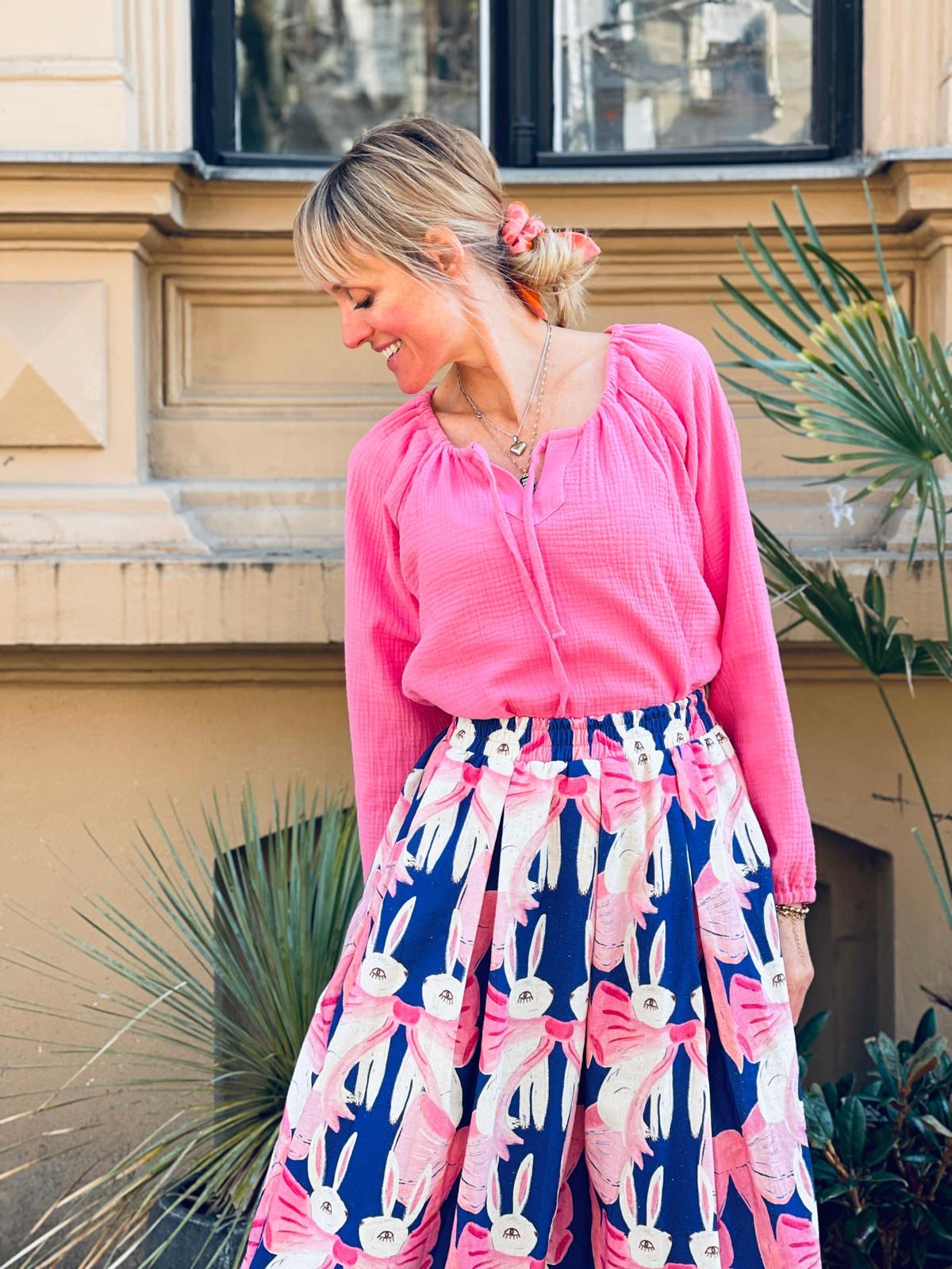 SALE 40! Gr 36-38 Bluse Janis  "BUBBLEGUM" rosa