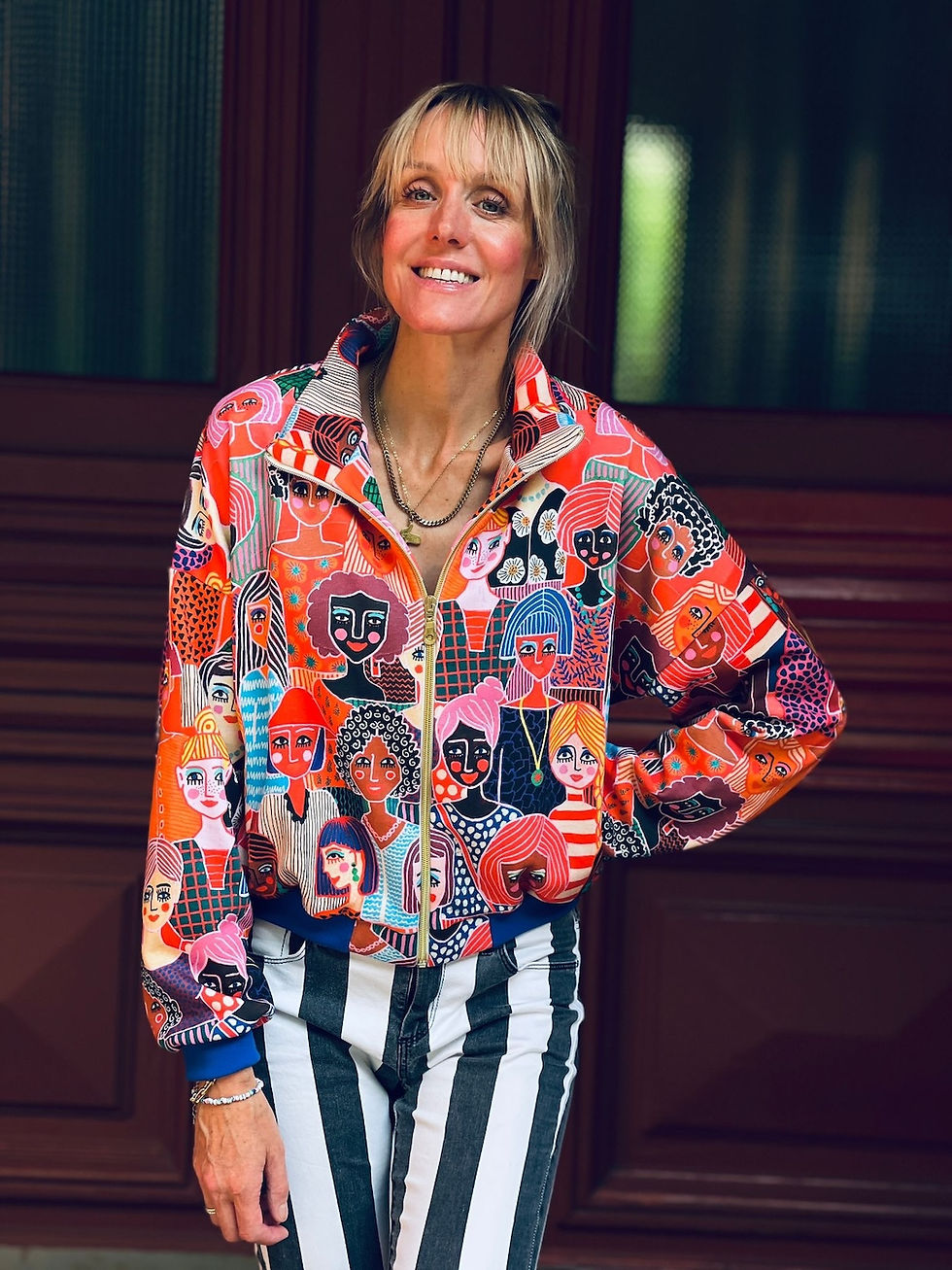 Miniaturbild: Lässige Joggerjacke Roxy "GO FOR IT GIRLS" bunt