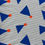 Miniaturbild: Meterware Rippjersey "LETS PARTY" graublau royalblau rot