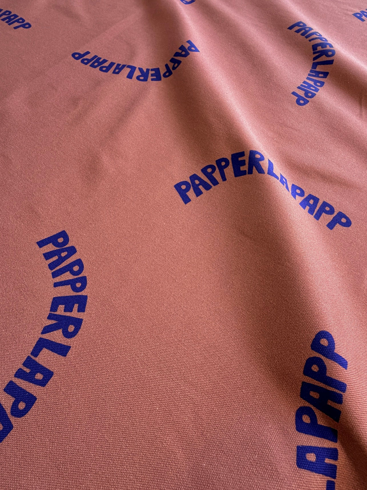 Meterware Webware Canvas "PAPPERLAPAPP" altrosa