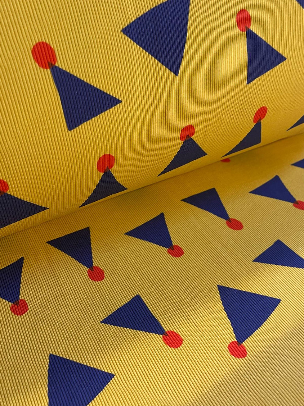 Miniaturbild: !Meterware Rippjersey "LETS PARTY" gelb