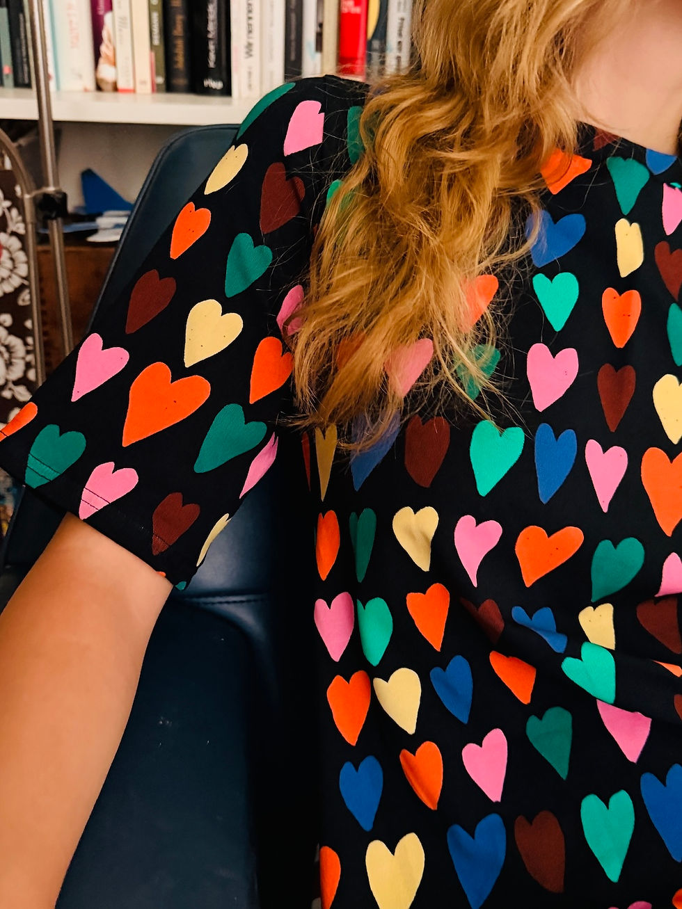 Miniaturbild: A- Linenkleid "PRIDE HEARTS" schwarz bunt