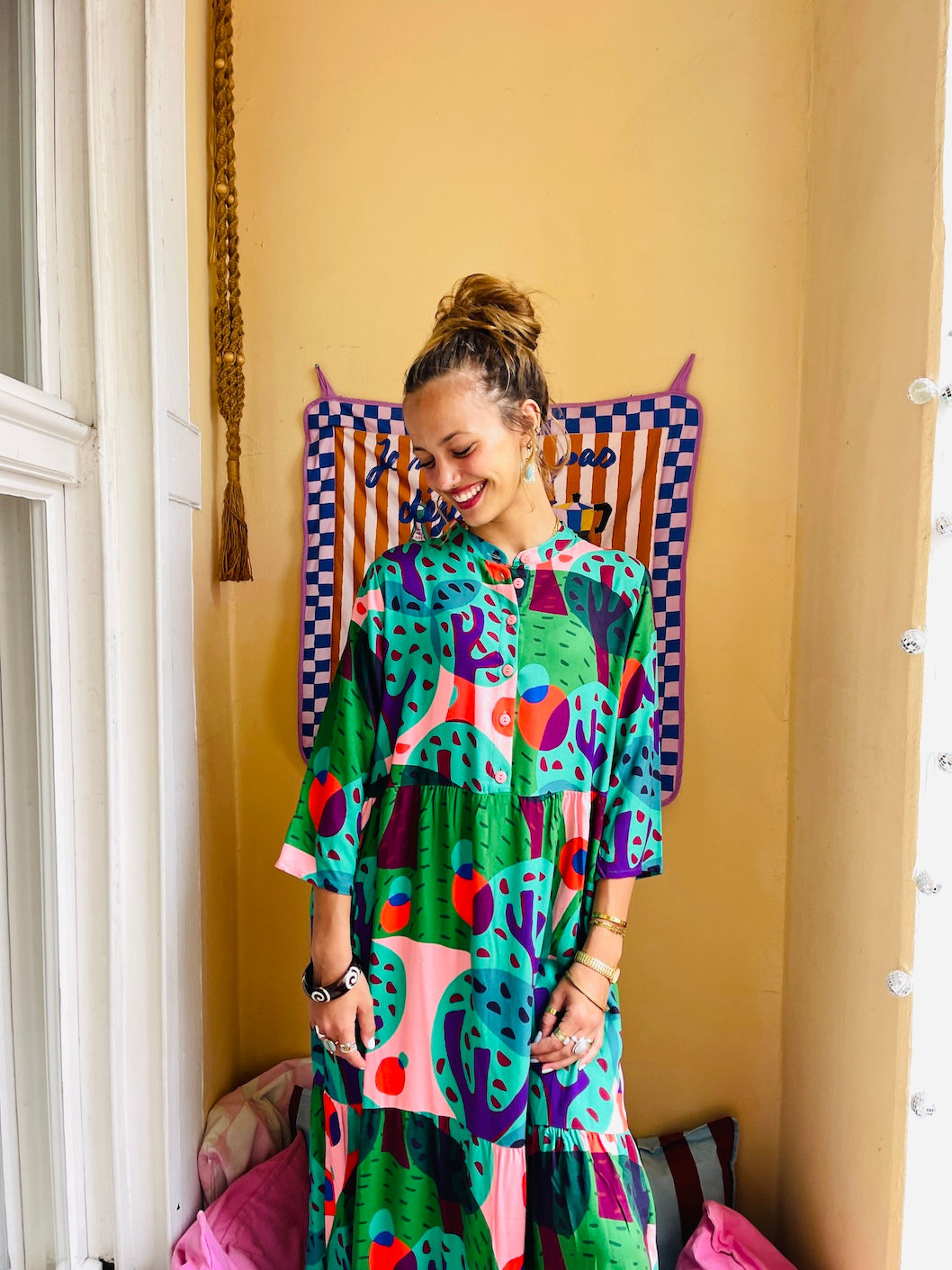 Lieblingskleid "WALDBADEN"rosa türkis