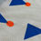 Miniaturbild: Meterware Rippjersey "LETS PARTY" graublau royalblau rot