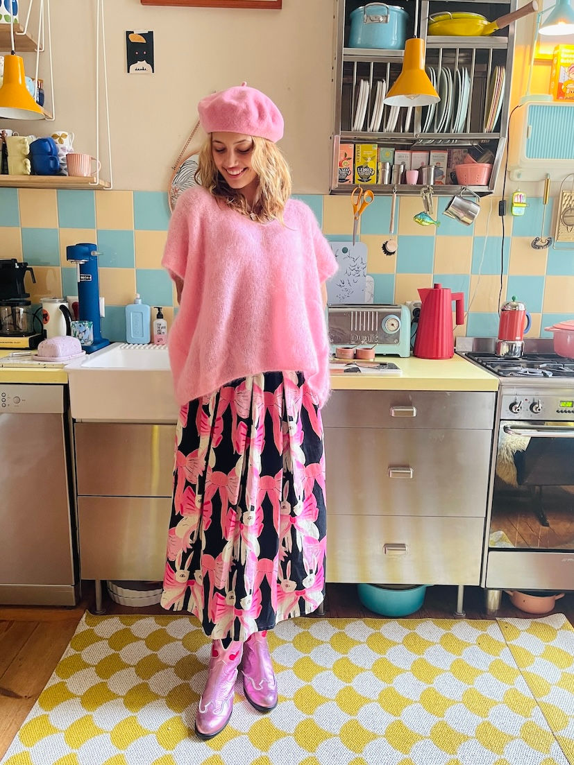 Rock Venice mit Taschen "BUNNIES AND BOWS" schwarz