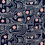 Miniaturbild: Meterware Leinen Baumwoll Webware "SHE SHE" schwarz creme rosa