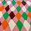 Miniaturbild: Meterware Leinen Baumwoll Webware "HARLEKINADE" terracotta bunt