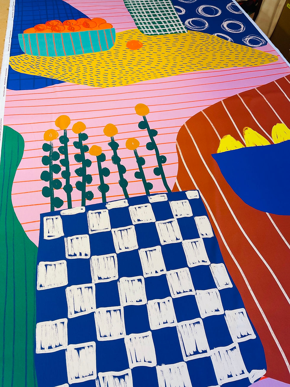 Miniaturbild: Meterware Sweatshirt extrabreit "IN MY GARDEN"