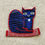 Miniaturbild: !NEW! PATCH "CAT ON A CARPET" Stickpatch bunter Aufnäher