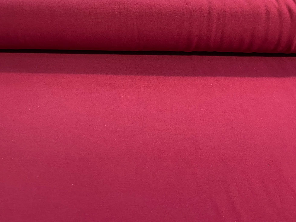 Miniaturbild: Meterware leichter Kuschelsweat uni Beere 