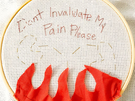 Sewing, embroidery, story cloths+ depression + Adolescents