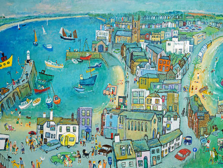 The Evolution of a Painting: Seagull's View, St Ives
