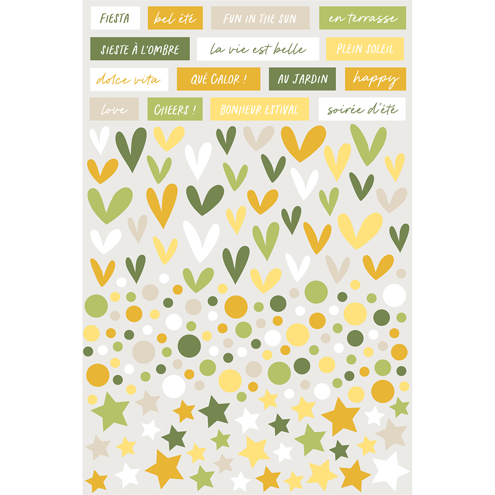 Stickers relief Citronnade