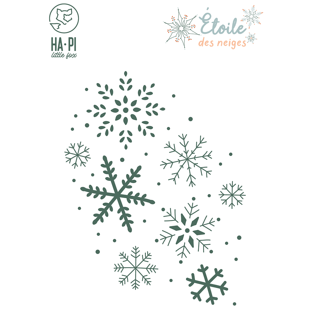 Matrice de découpe Fond flocons