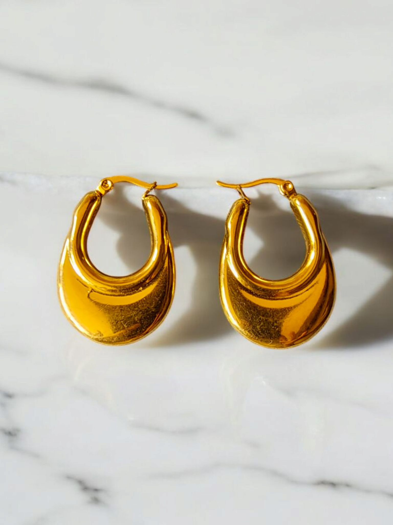 Aurora Arc Bold Hoops