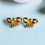 Thumbnail: Bow Knot Earrings with pearl finish