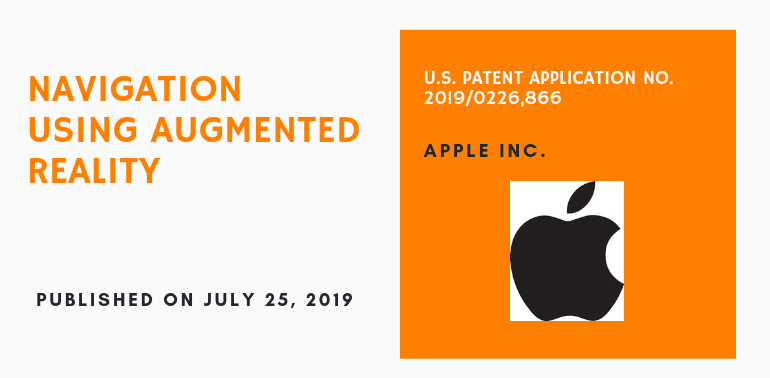 Navigation Using Augmented Reality / Apple Patent