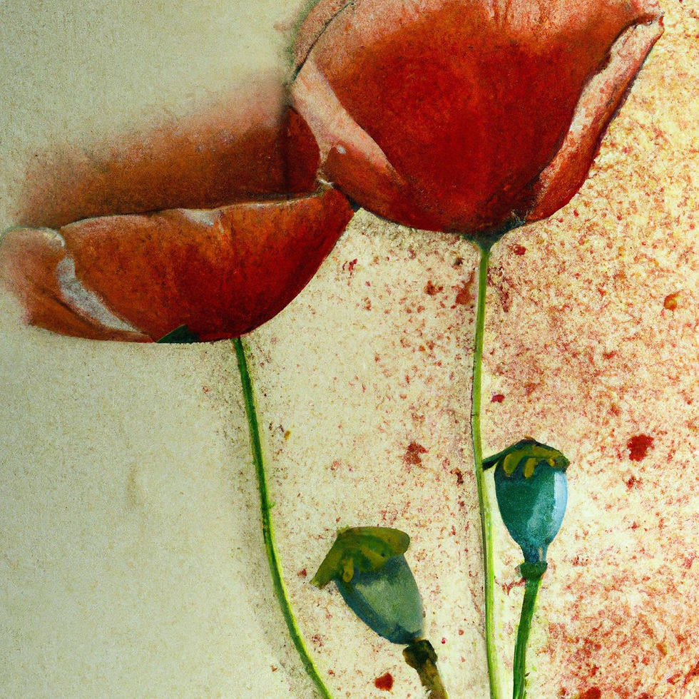 red corn poppy flower