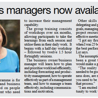 Marlborough Sun article - Leadership & Management Training