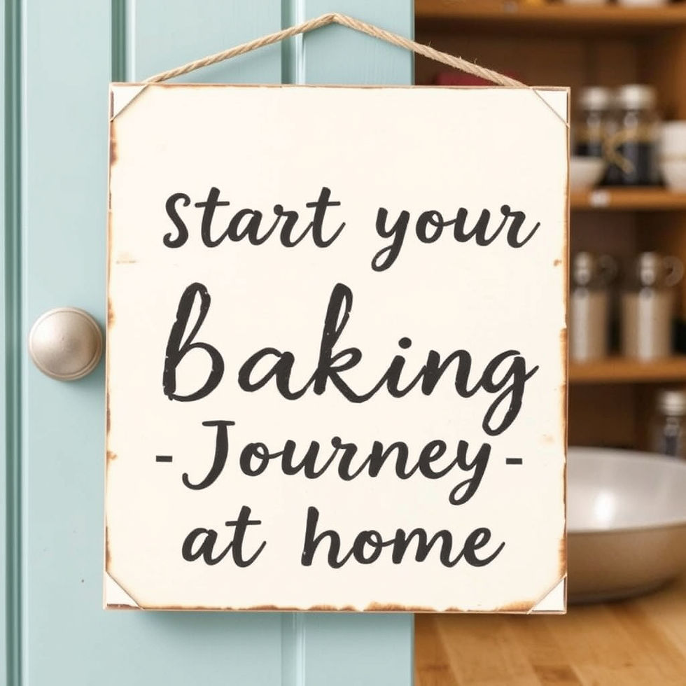 Tips to Start Your Baking Journey at Home