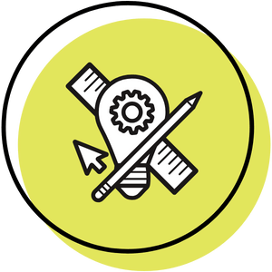 yellow Metis graphic design icon