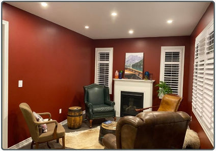 professionally painted living room