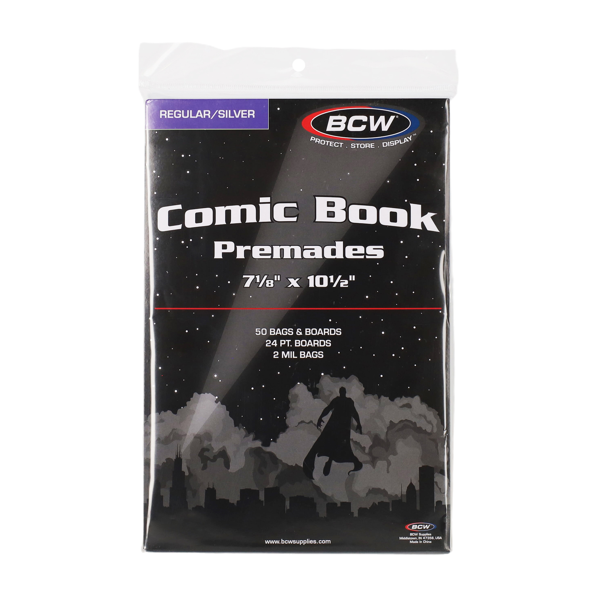 BCW Premade Silver Comic Bag and Board