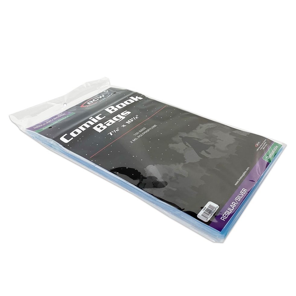 Thumbnail: BCW Resealable Silver/Regular Comic Bags