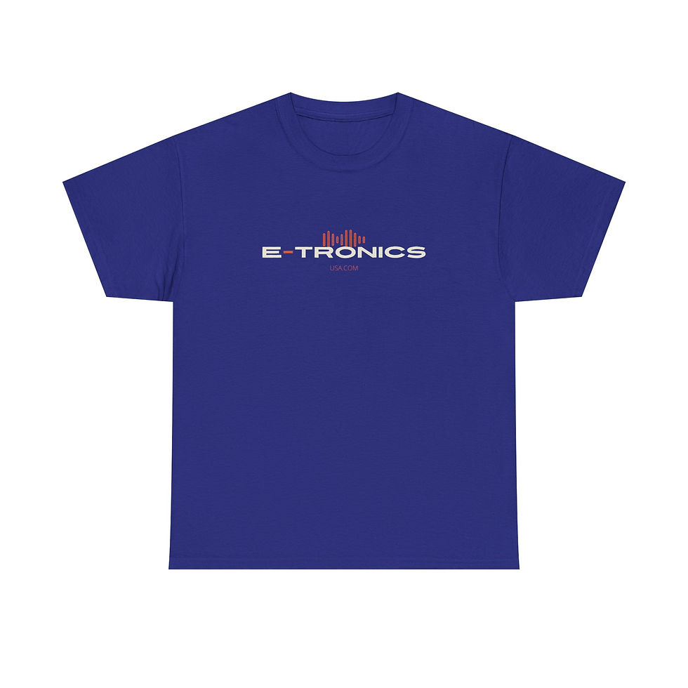 Thumbnail: E-tronics Unisex Heavy Cotton Tee