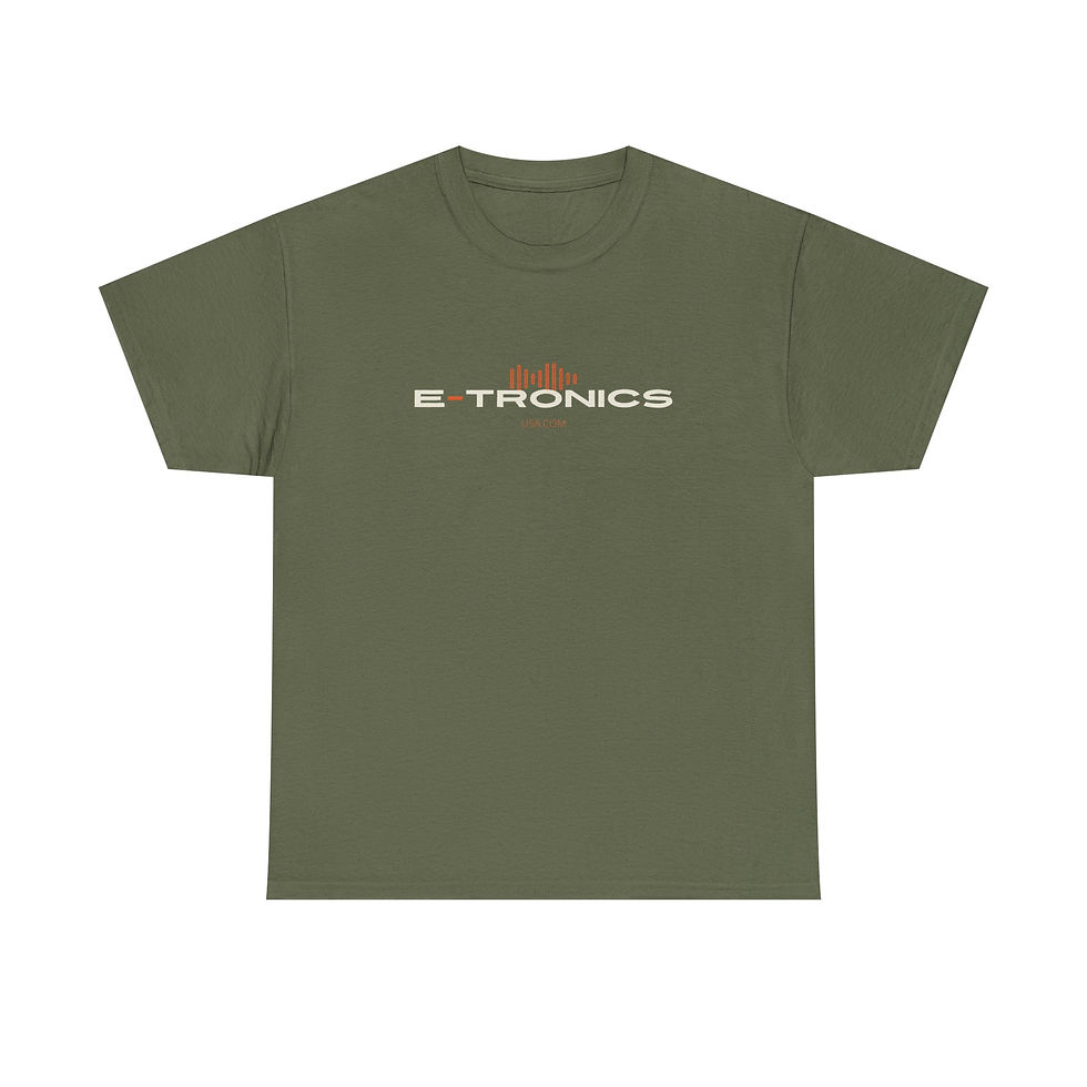 Thumbnail: E-tronics Unisex Heavy Cotton Tee