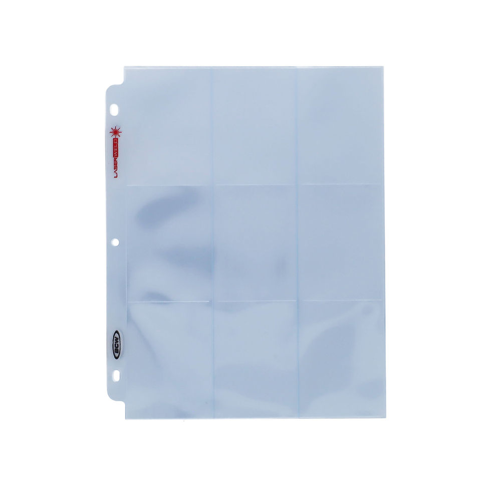 Thumbnail: BCW LaserWeld® 9-Pocket Page - Top Load (50 CT. Pack)
