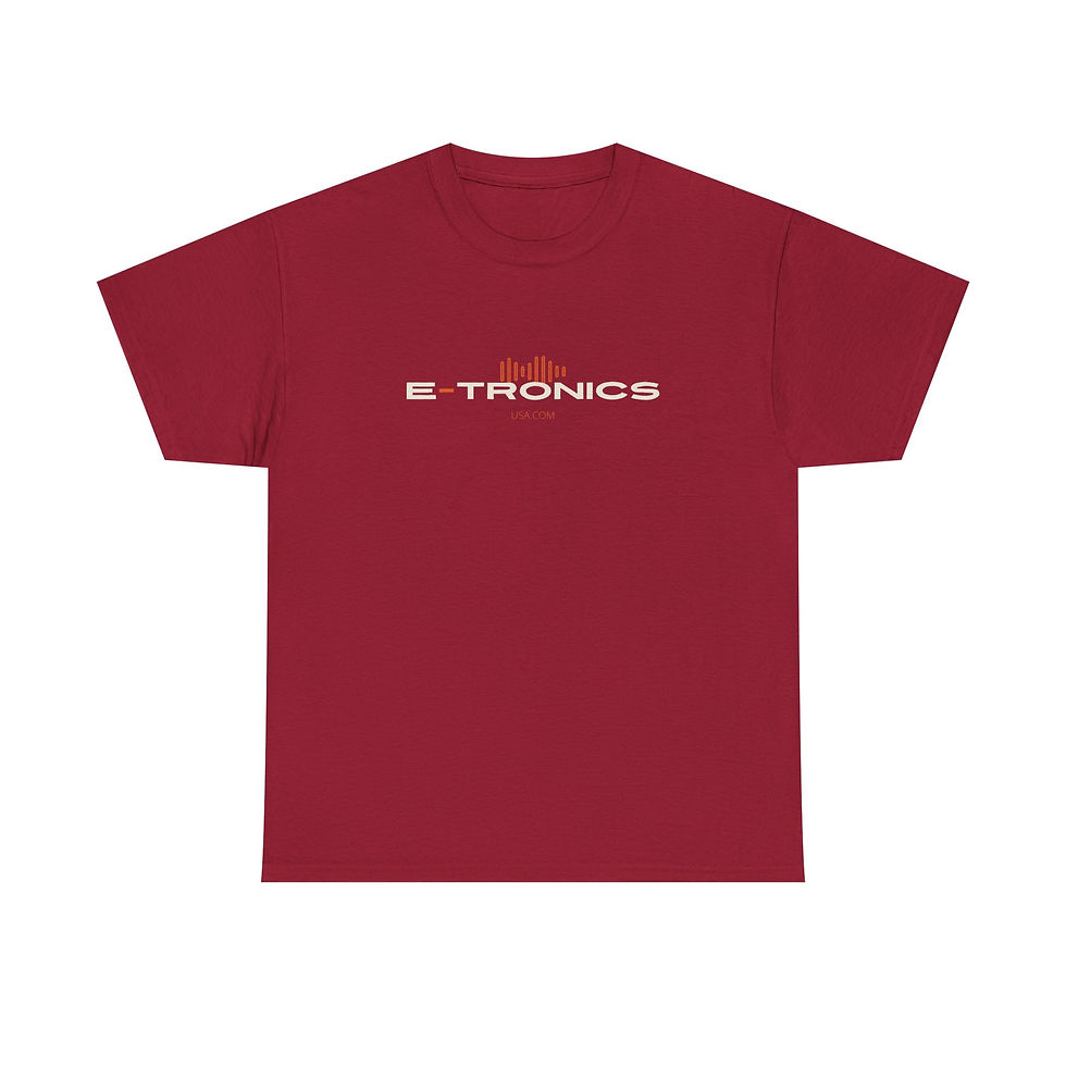 Thumbnail: E-tronics Unisex Heavy Cotton Tee