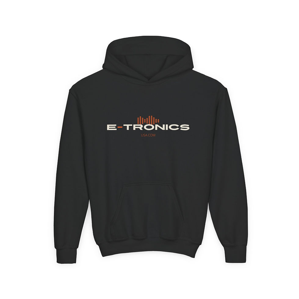 Thumbnail: E-tronics Youth Heavy Blend Hooded Sweatshirt