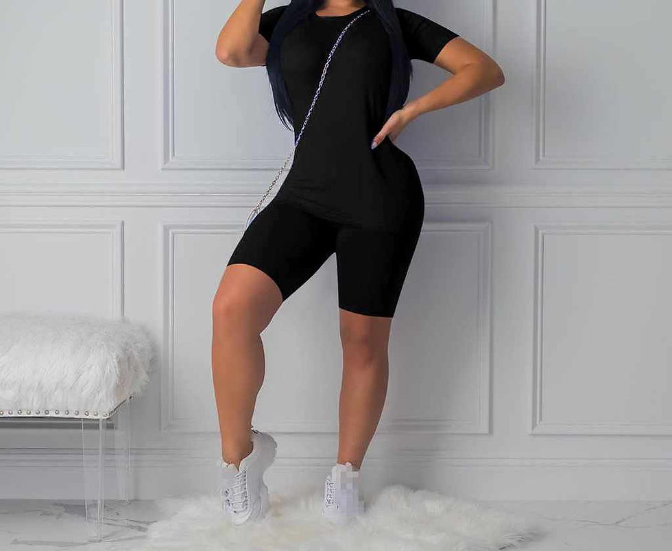 Two Piece Summer Tight Short and Shirt