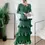 Thumbnail: Elegant Three Quater Sleeve Dinner Dress