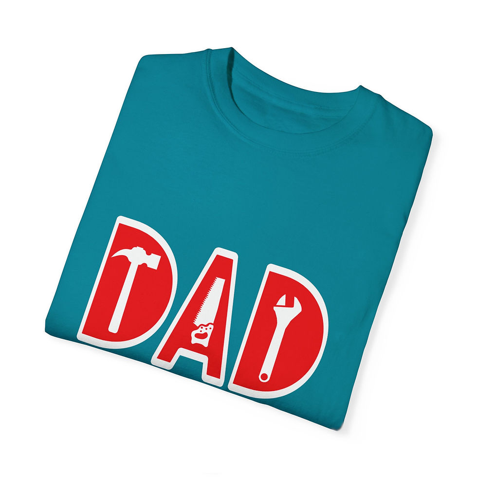 Thumbnail: Dad Tools Unisex Garment-Dyed T-Shirt | Perfect Gift for Father's Day